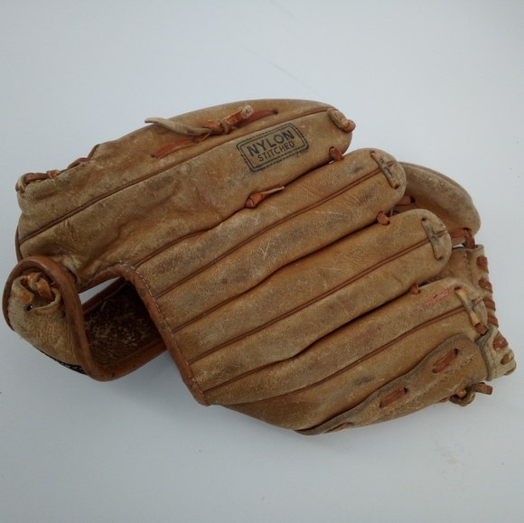 Vintage Nesco 8040 Top Grain Cowhide Leather All Star Baseball Glove - Picture 11 of 14